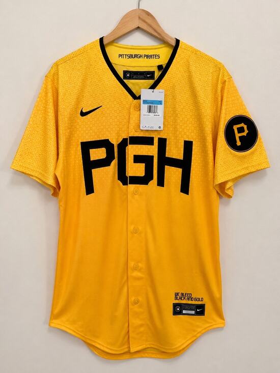 Nike Other - Nike Pittsburgh Pirates City Connect Jersey Mens M Yellow PGH MLB NWT